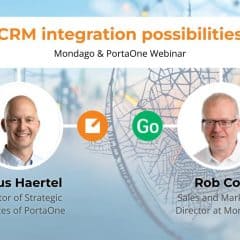 PortaOne Mondago webinar summary CRM integration possibilities