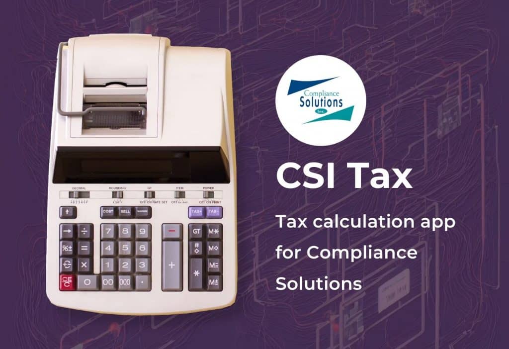 Tax calculation app