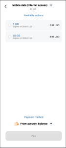 Mobile Self-Care App Mobile data